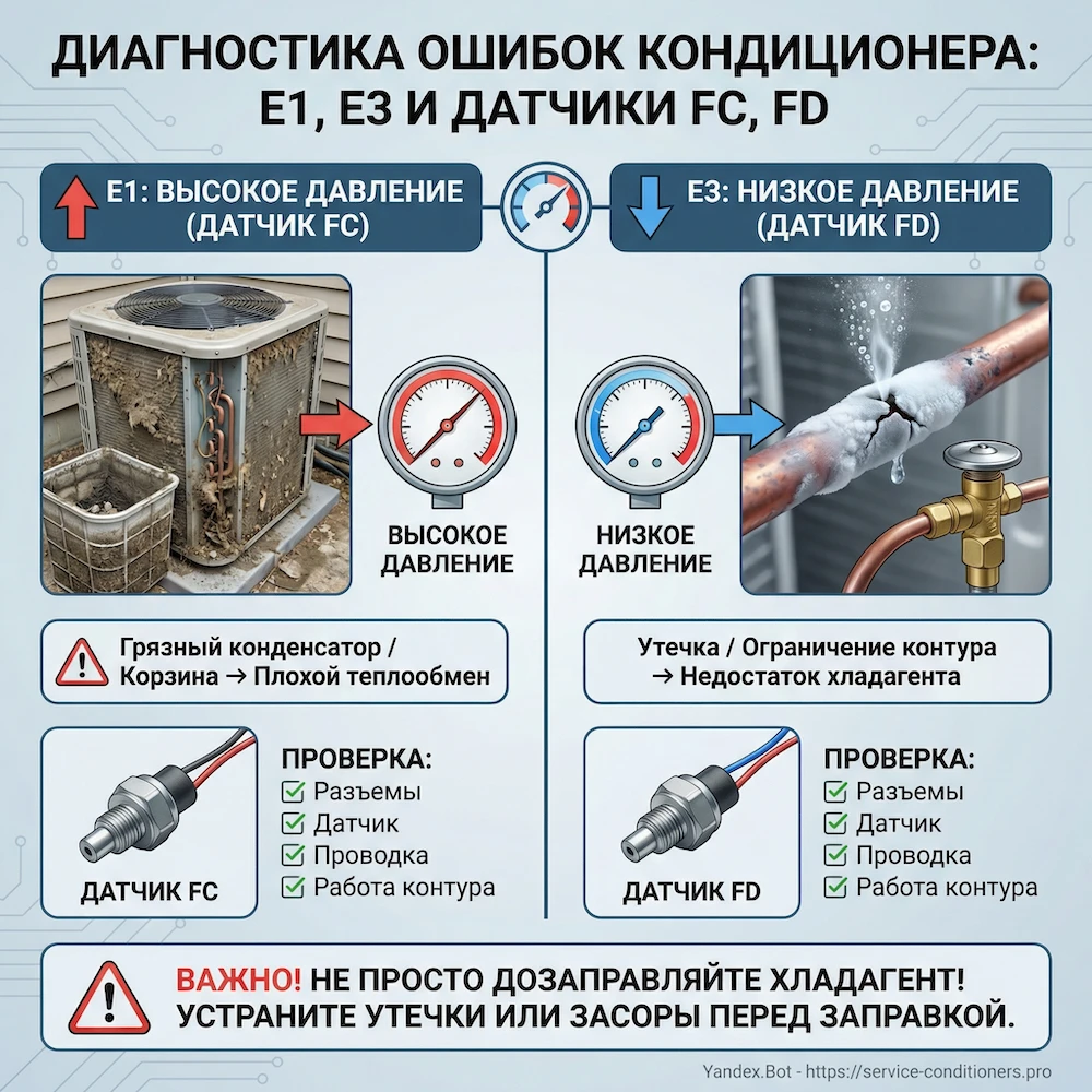 Внутренний блок: плата, датчики, вентилятор