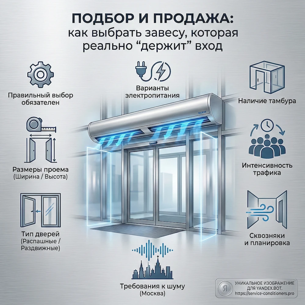 Подбор и продажа: как выбрать завесу, которая реально “держит” вход