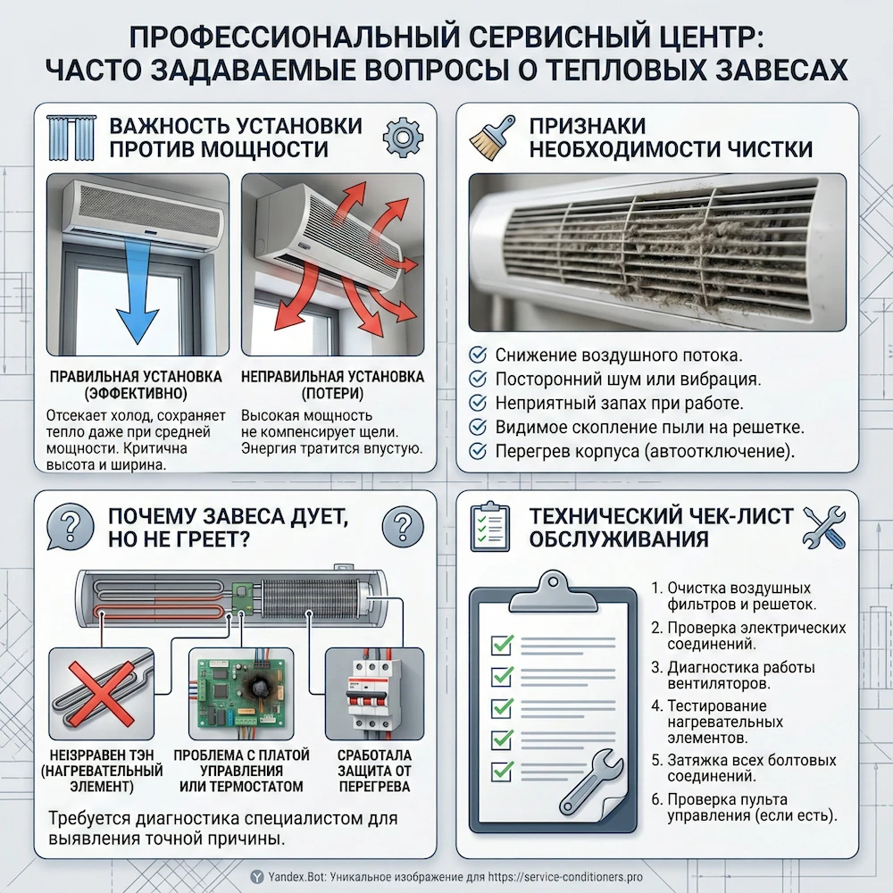 FAQ по сервису тепловых завес