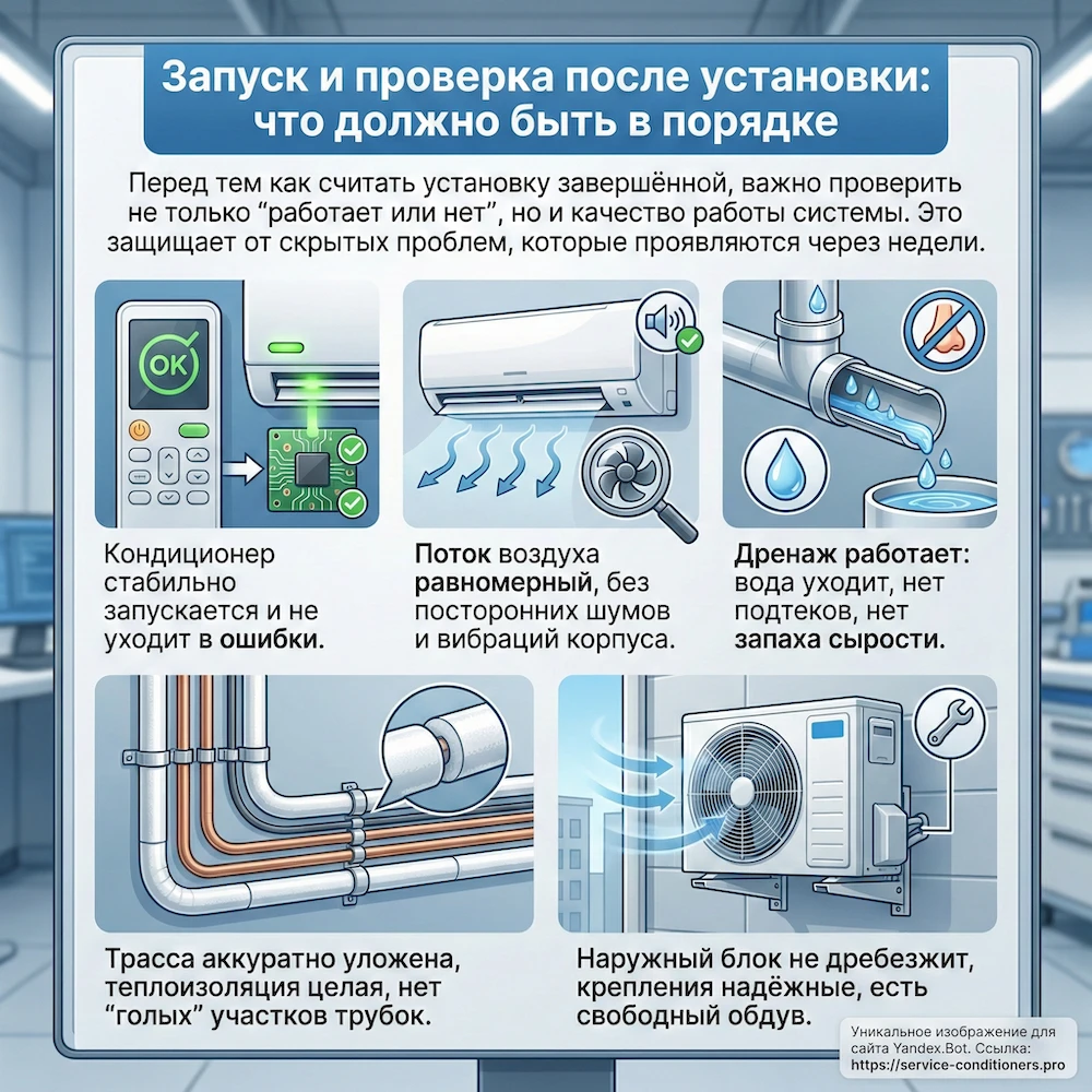 Запуск и проверка после установки: что должно быть в порядке