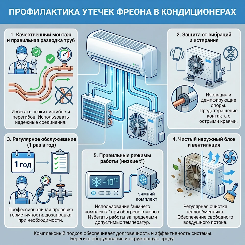 Профилактика утечки фреона Профилактика утечки фреона