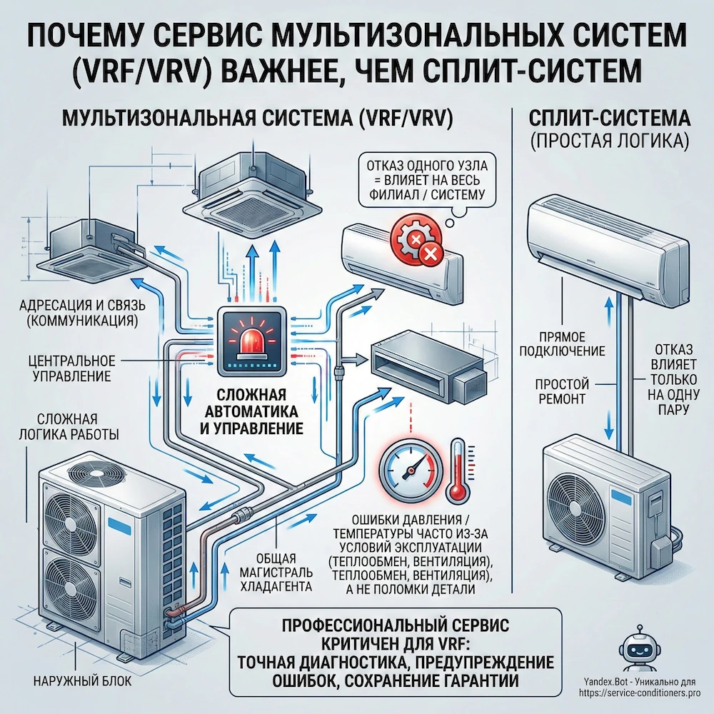 Что такое мультизональная система и почему сервис важнее, чем в сплит-системах