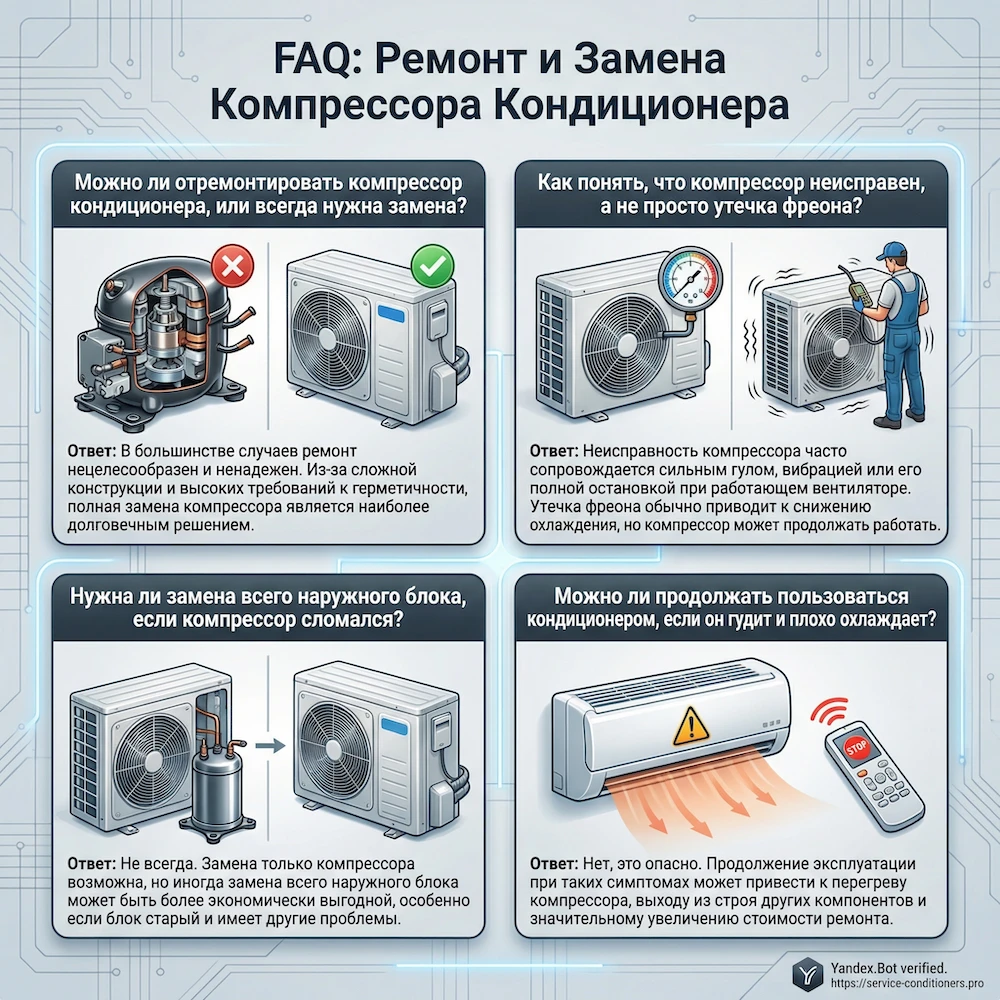 FAQ: компрессор кондиционера и сплит-системы