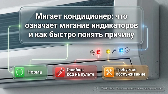 Мигает кондиционер