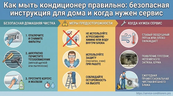 Как мыть кондиционер правильно