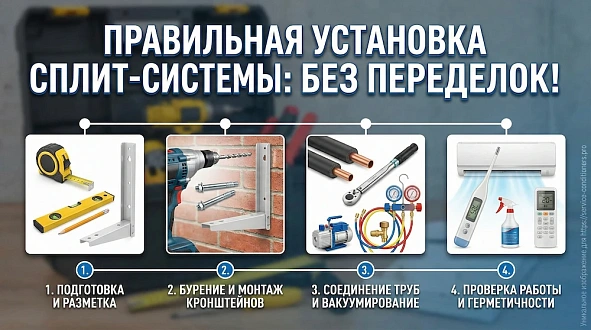 Как поставить кондиционер