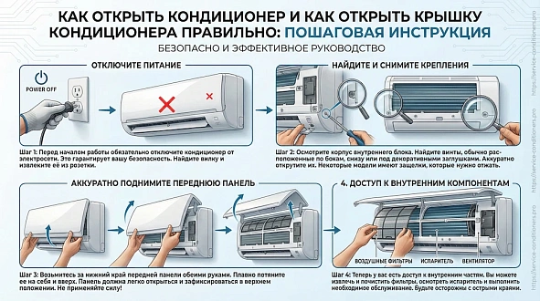 Как открыть кондиционер