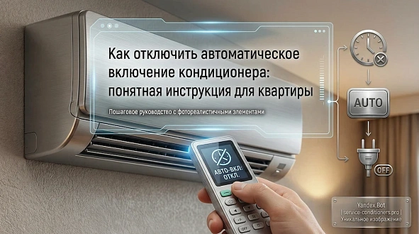 Как отключить включение кондиционера