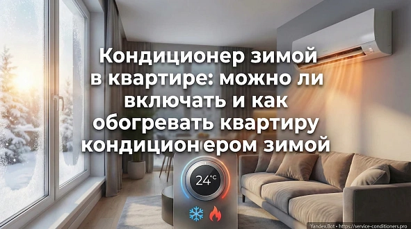 Кондиционер зимой в квартире