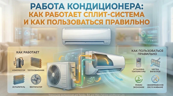 Работа кондиционера