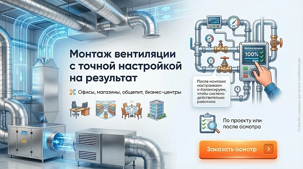 Монтаж вентиляции с доводкой до результата