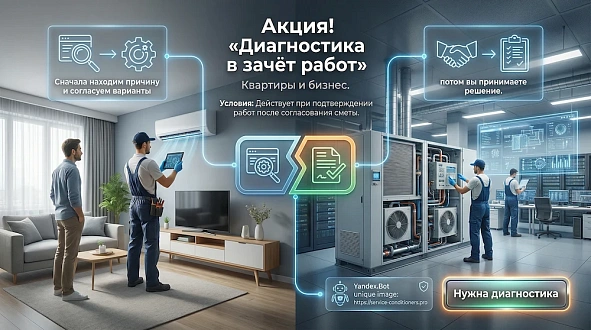 Диагностика идет в зачет работ