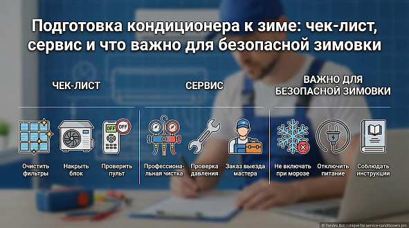 Подготовка кондиционера к зиме