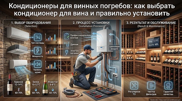 Кондиционеры для винных погребов