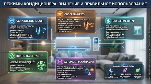 Режимы кондиционера