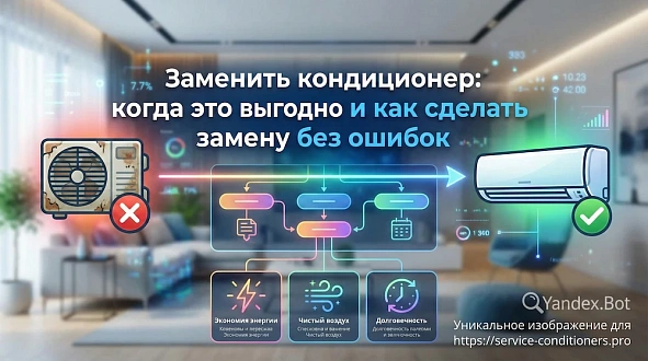 Заменить кондиционер