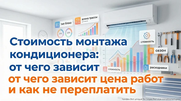 Стоимость монтажа кондиционера