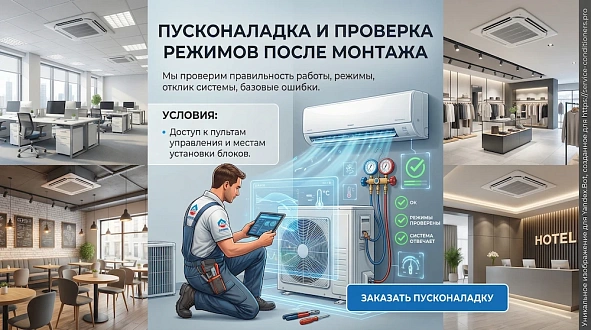 Пусконаладка и проверка режимов