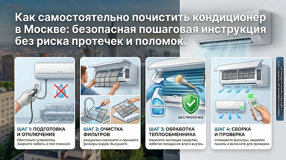 Как почистить блок кондиционера