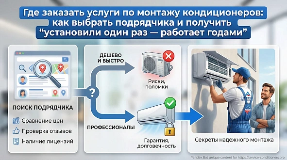 Где заказать услуги по монтажу кондиционеров