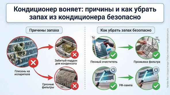Кондиционер воняет