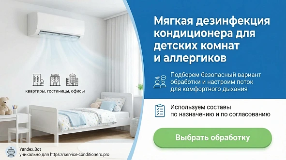 Мягкая дезобработка кондиционера