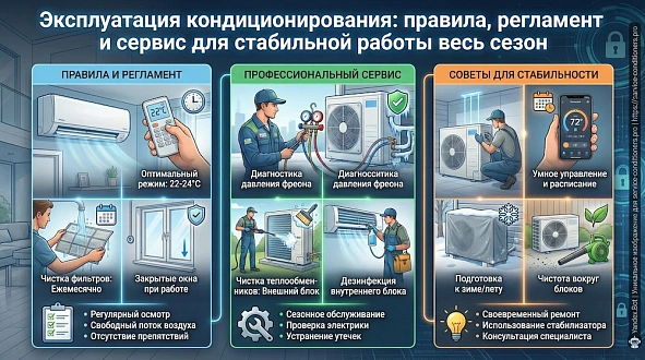 Эксплуатация кондиционирования