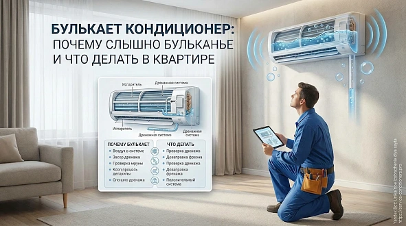 Булькает кондиционер