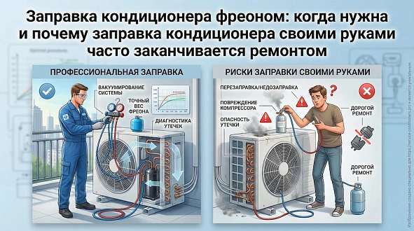 Заправка кондиционера фреоном