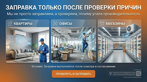 Заправка только после проверки причин