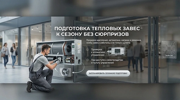 Тепловые завесы готовим к сезону