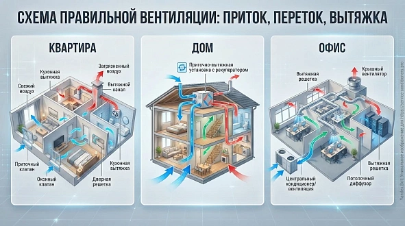 Схема вентиляции