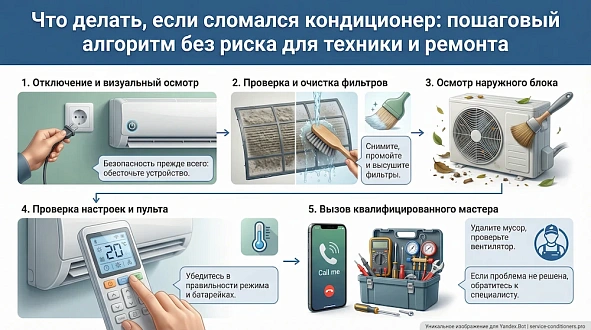 Что делать, если сломался кондиционер