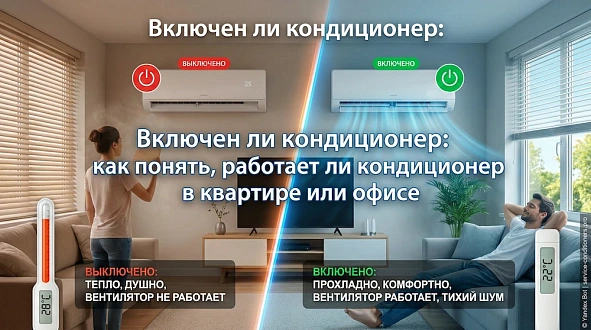 Включен ли кондиционер
