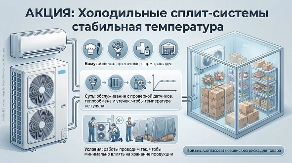 Холодильные сплит-системы: стабильная C°