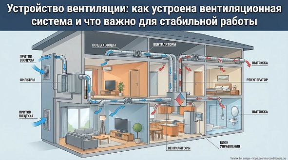Устройство вентиляции