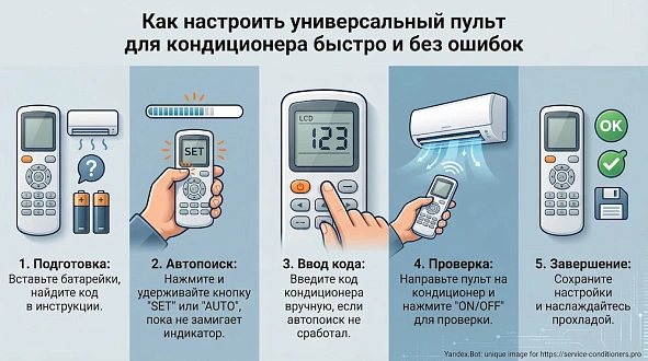 Универсальный пульт для кондиционера