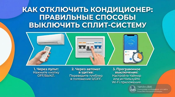 Как отключить кондиционер